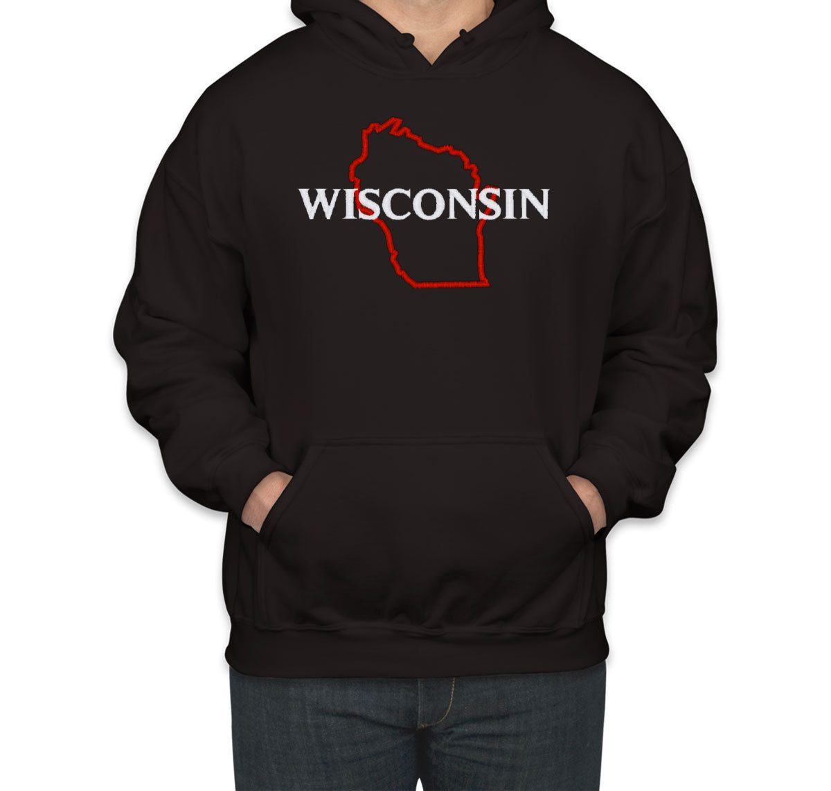 Wisconsin Embroidered Unisex Hoodie