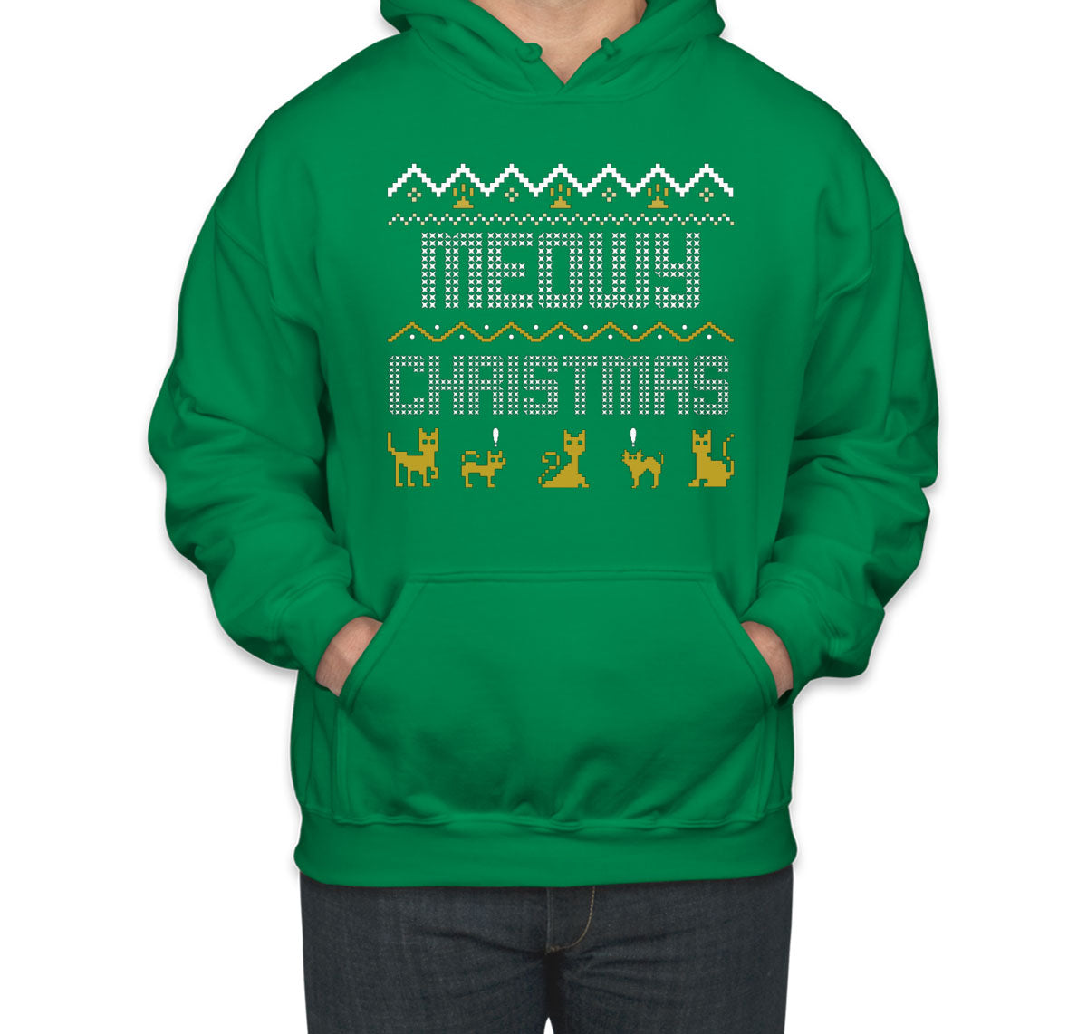 Meowy Christmas Ugly Unisex Hoodie