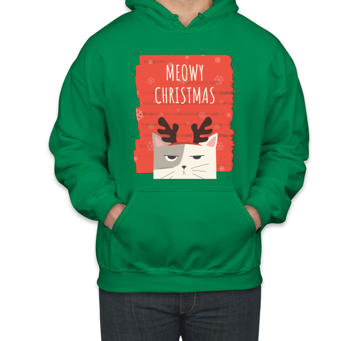 Meowy Christmas Cat Christmas Unisex Hoodie