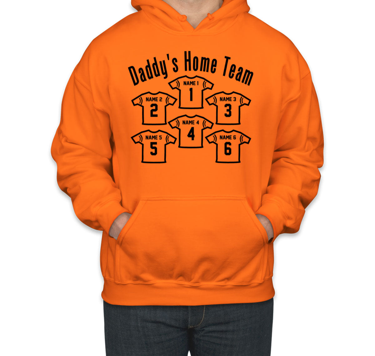 Daddy's Home Team Custom 6 Names Unisex Hoodie