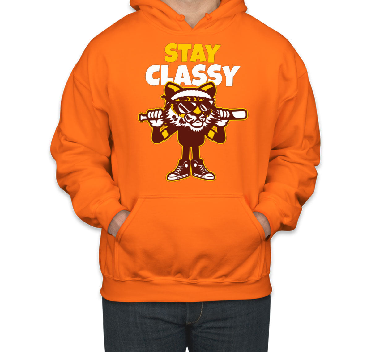 Stay Classy. A Tiger In Streetwear Unisex Hoodie