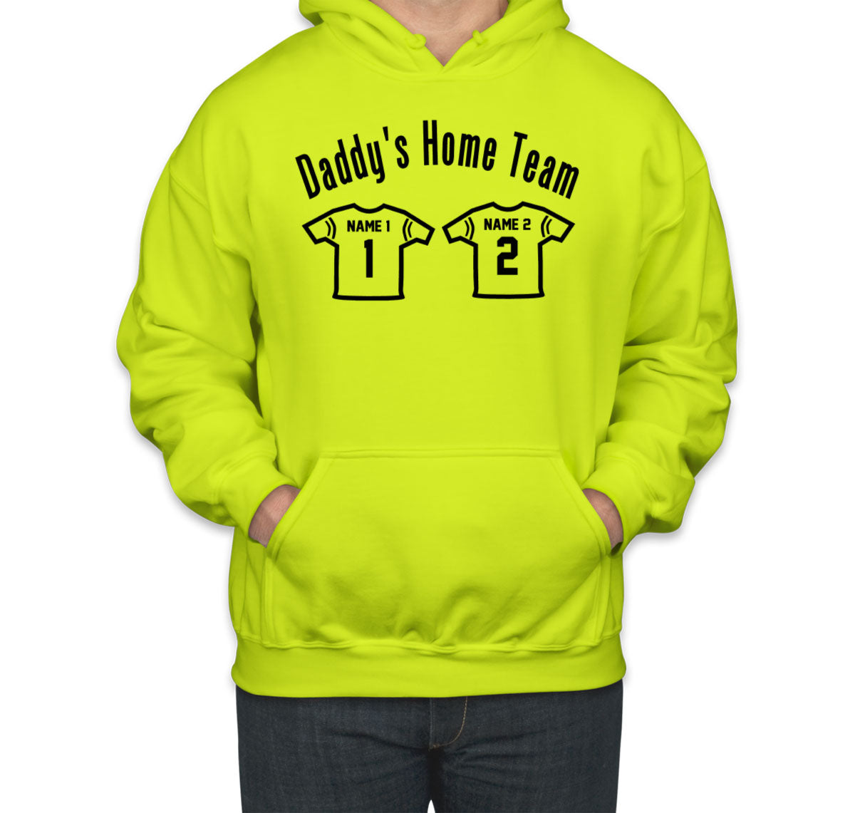 Daddy's Home Team Custom 2 Names Unisex Hoodie