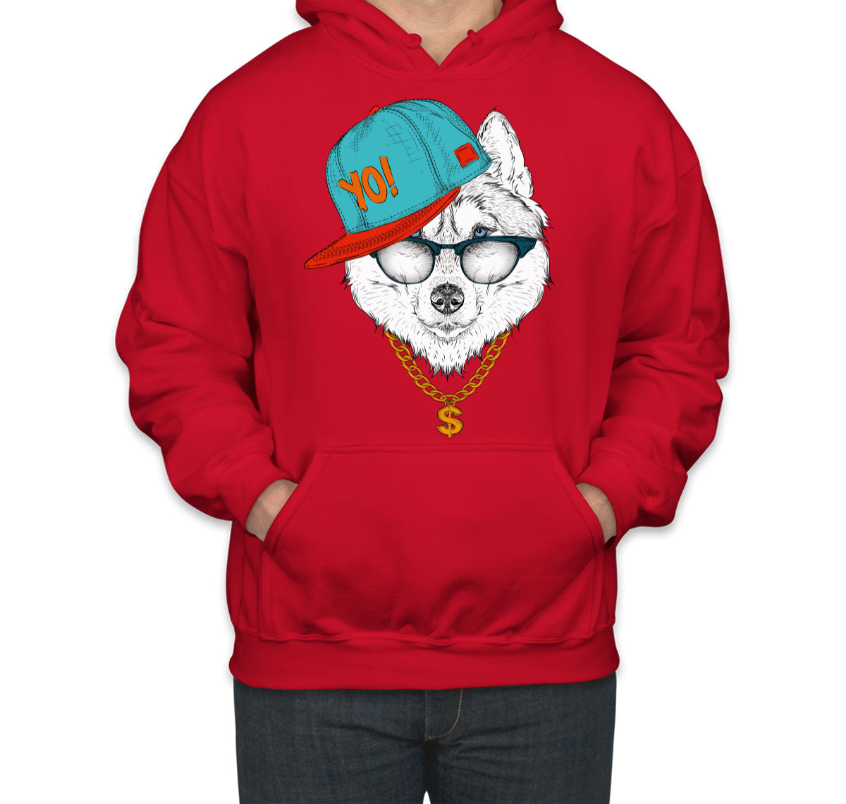 Cool Siberian Husky Dog Unisex Hoodie