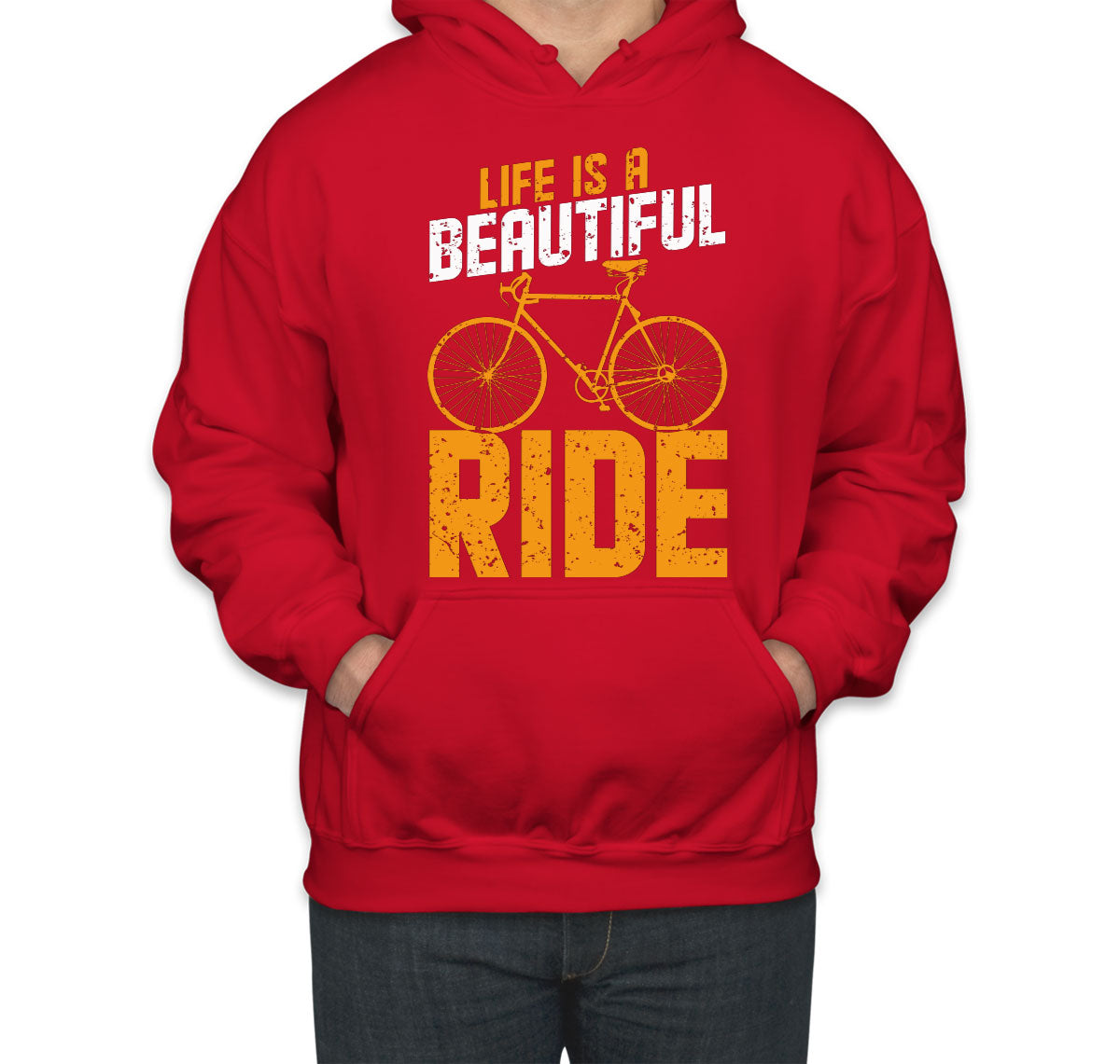 Life Is A Beautiful Ride Bicycle Unisex Hoodie