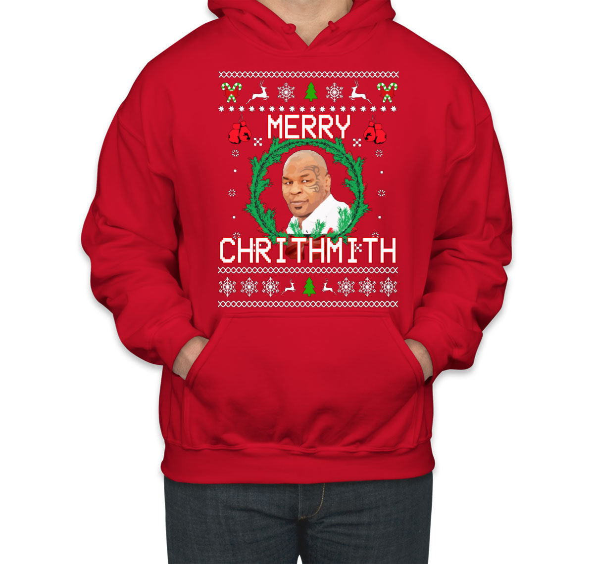 Merry Chrithmith Mike Tyson Ugly Unisex Hoodie