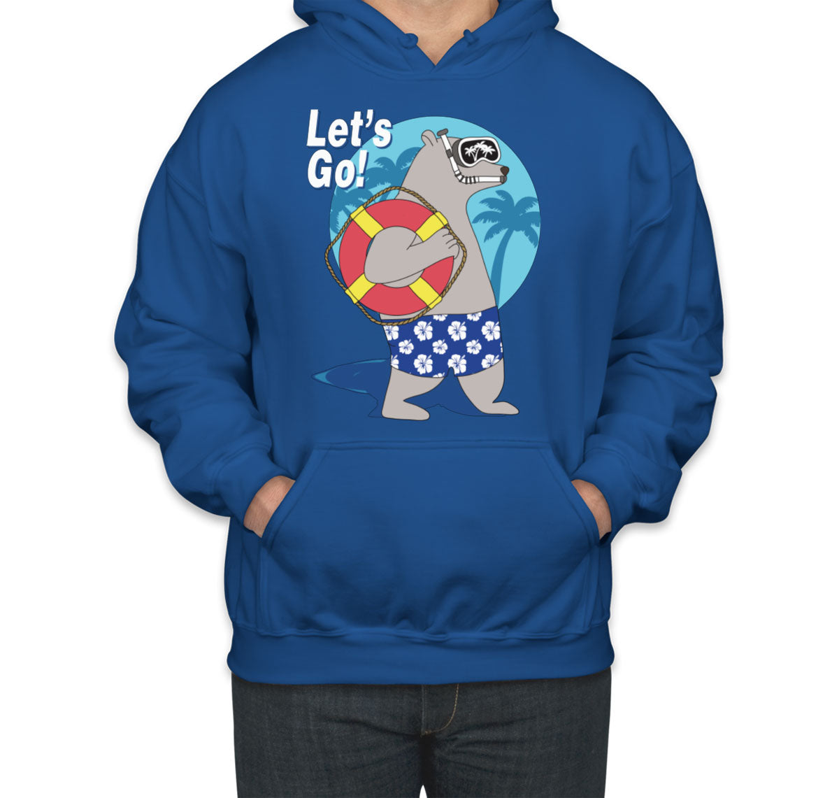 Bear On Vacation Unisex Hoodie