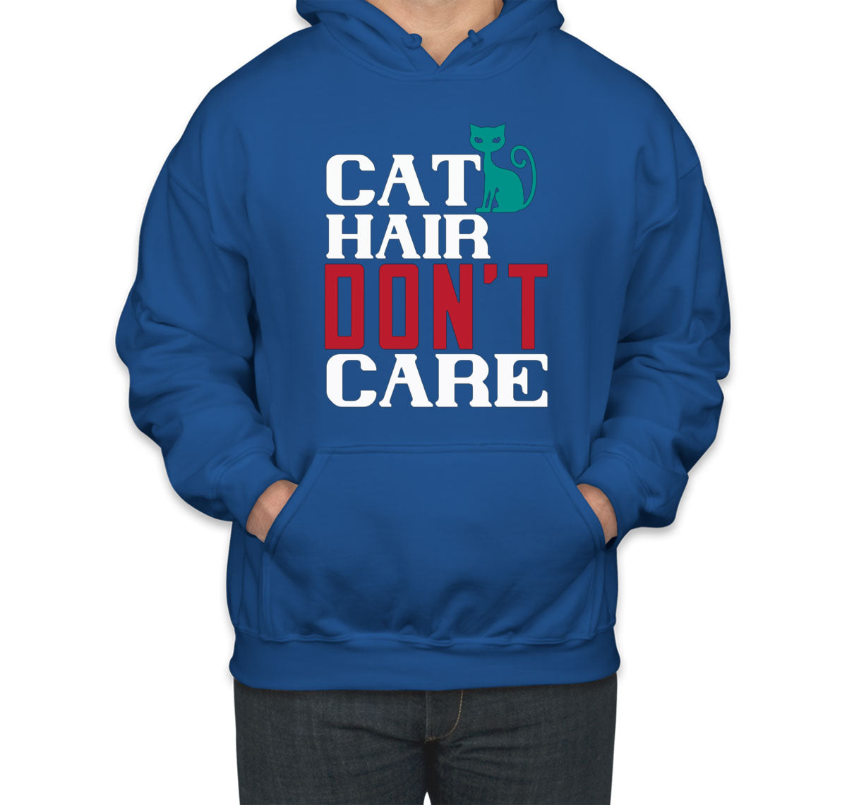 Cat Hair Don't Care Unisex Hoodie