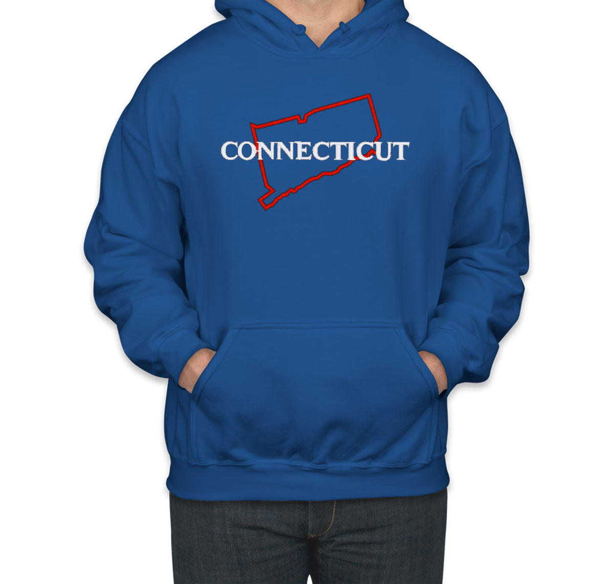 Connecticut Embroidered Unisex Hoodie