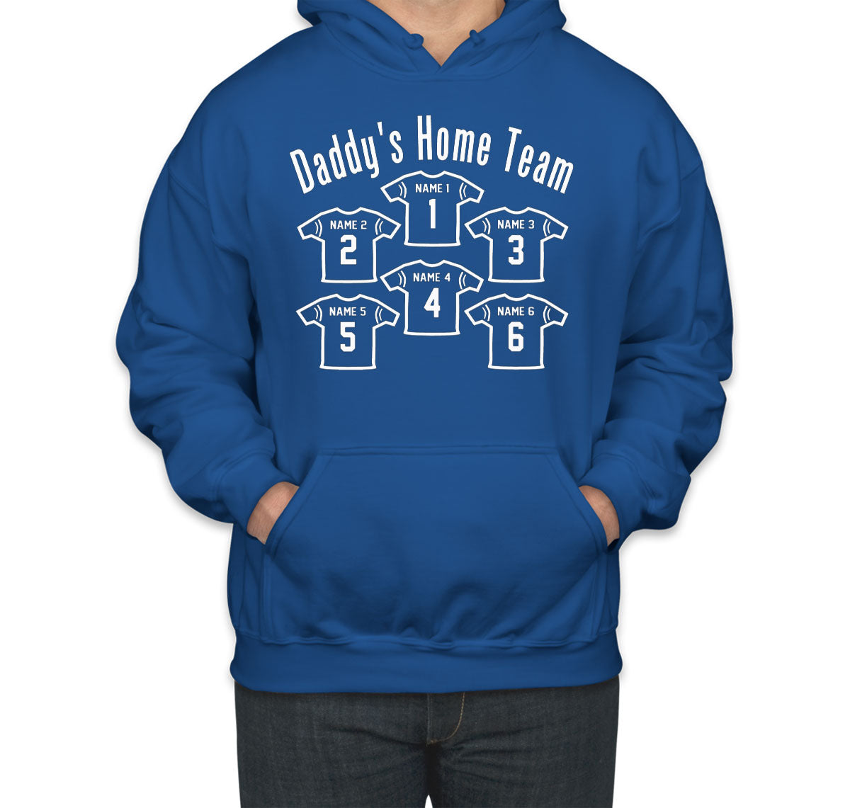 Daddy's Home Team Custom 6 Names Unisex Hoodie