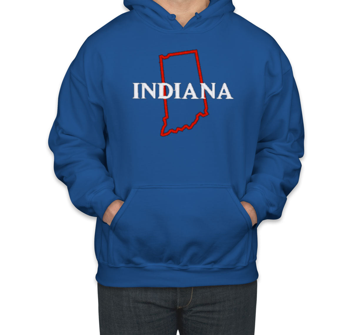 Indiana Embroidered Unisex Hoodie