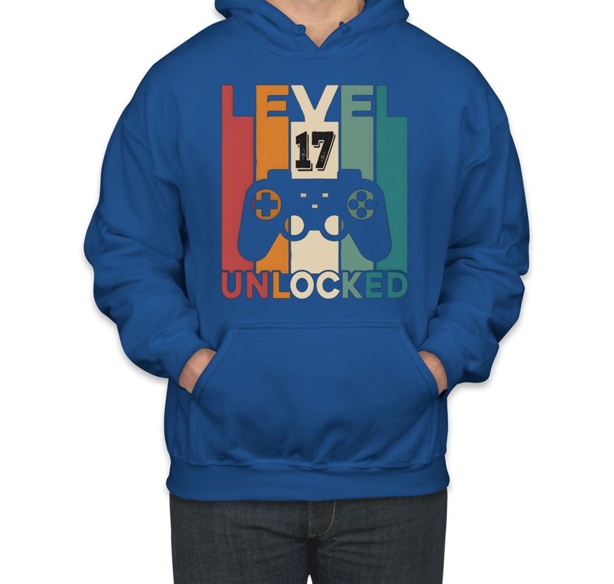Level 17 Unlocked Gaming Birthday Unisex Hoodie