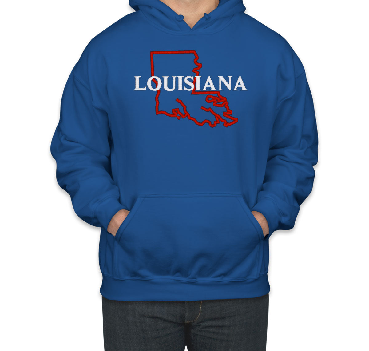 Louisiana Embroidered Unisex Hoodie