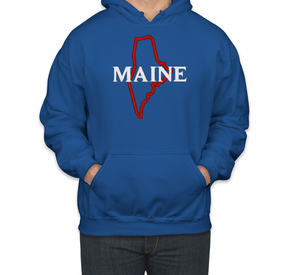 Maine Embroidered Unisex Hoodie