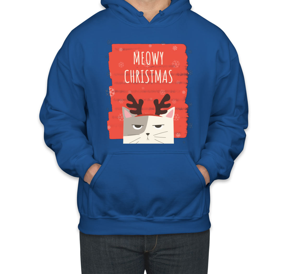 Meowy Christmas Cat Christmas Unisex Hoodie