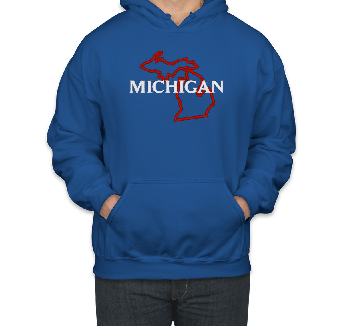 Michigan Embroidered Unisex Hoodie