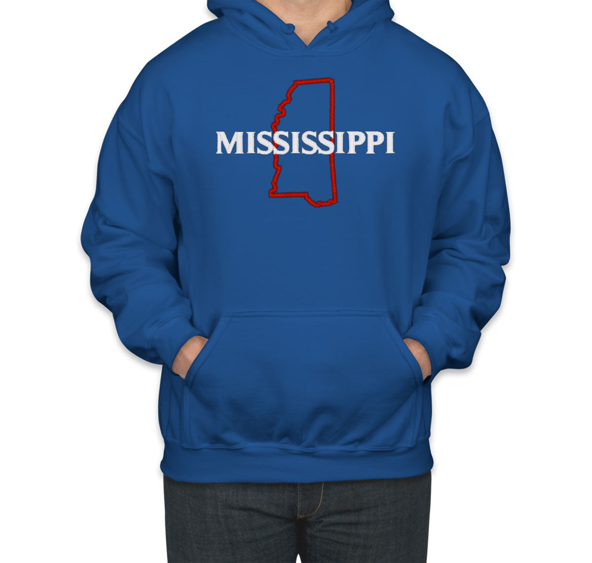 Mississippi Embroidered Unisex Hoodie