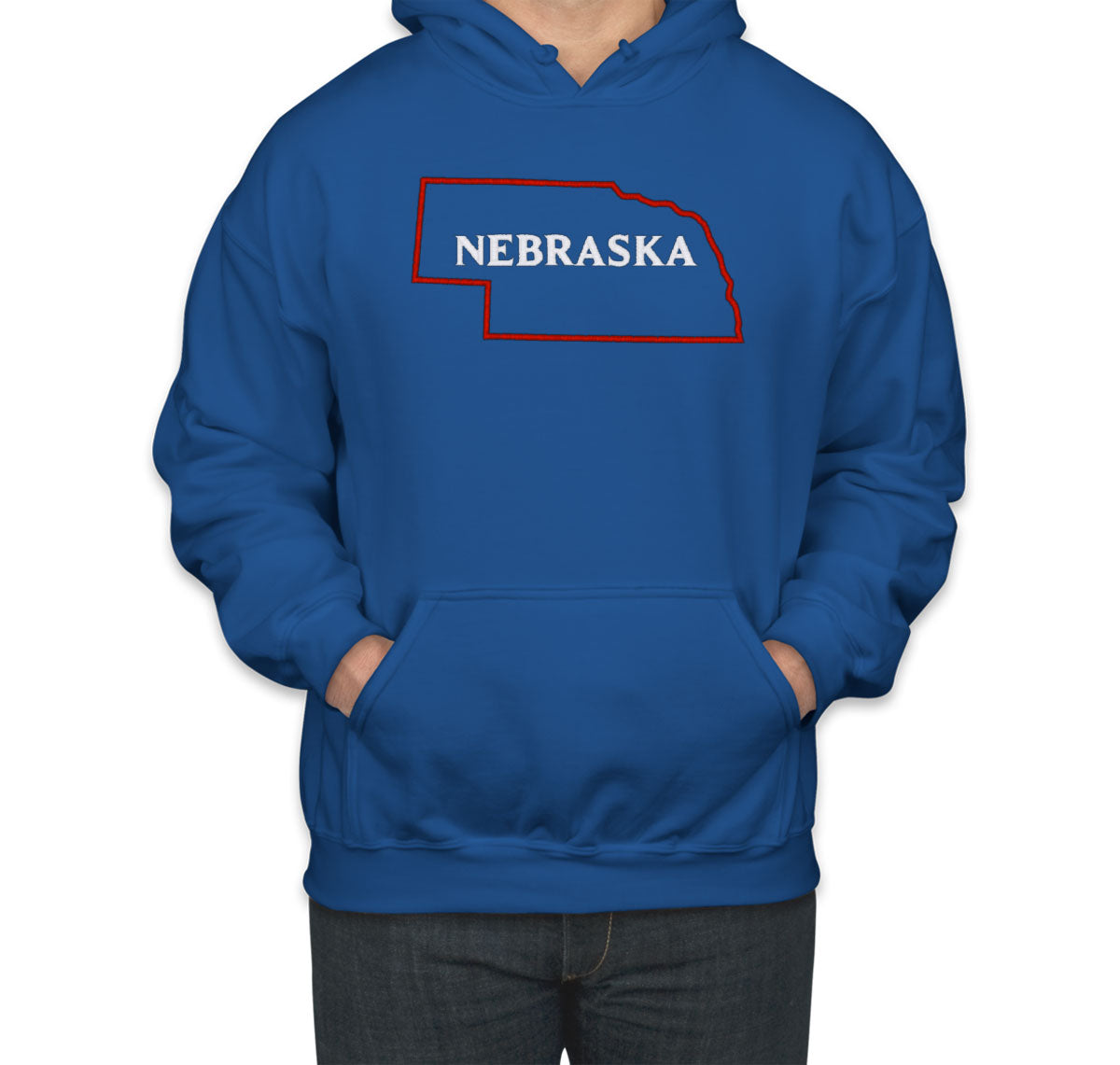 Nebraska Embroidered Unisex Hoodie