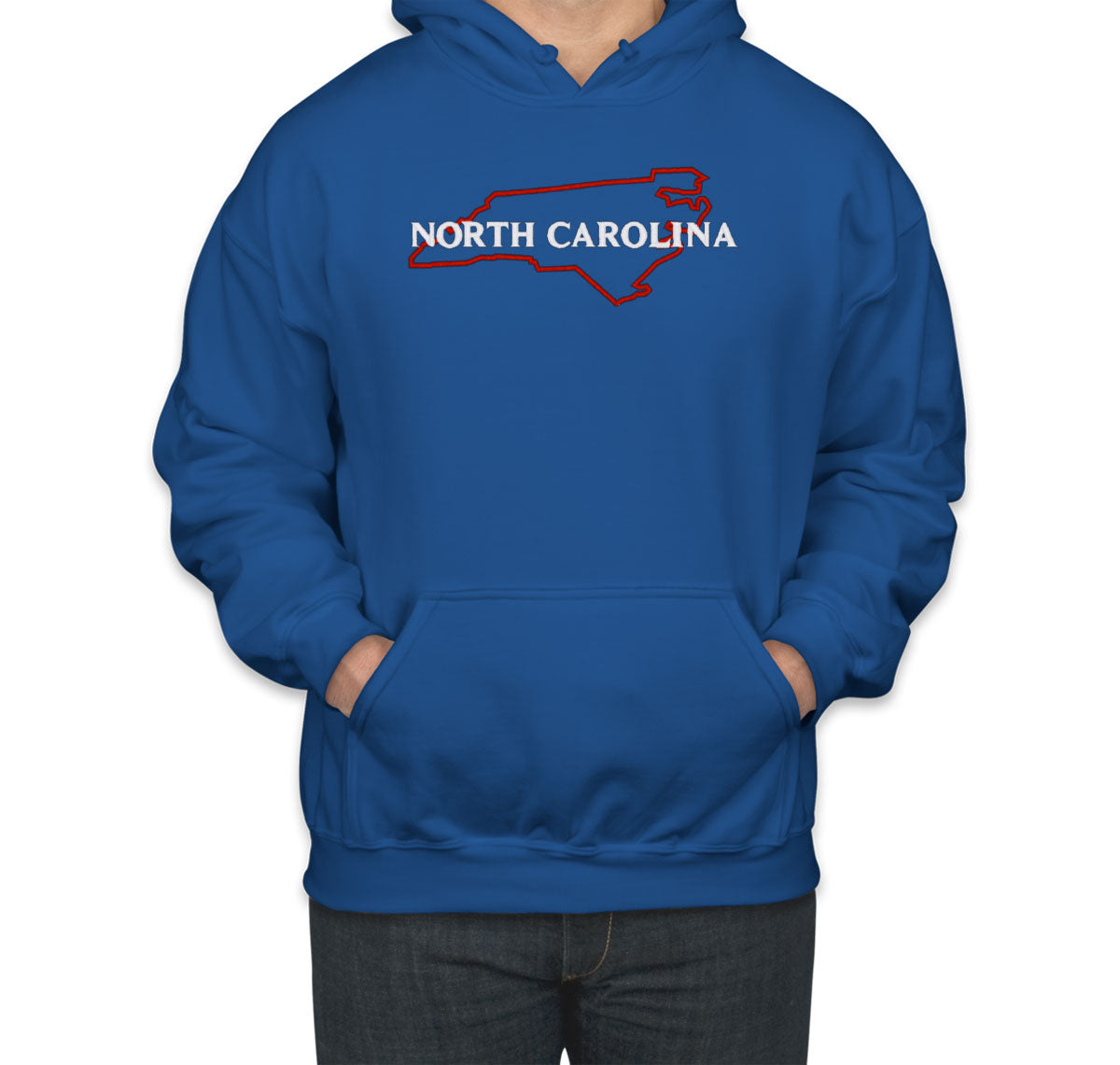 North Carolina Embroidered Unisex Hoodie