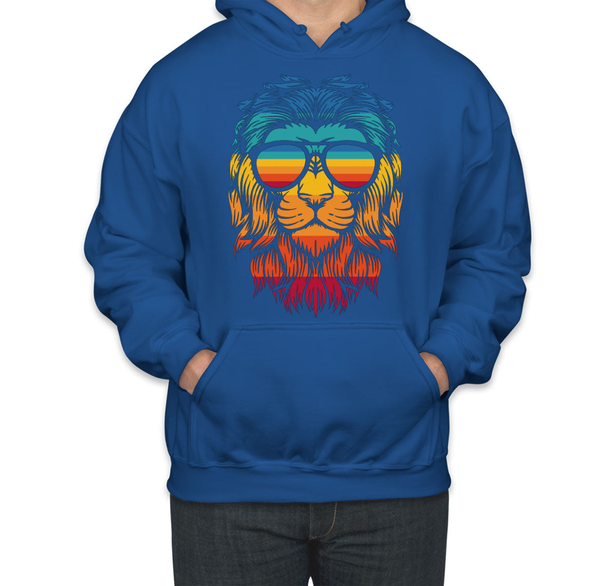 Retro Lion Head Unisex Hoodie