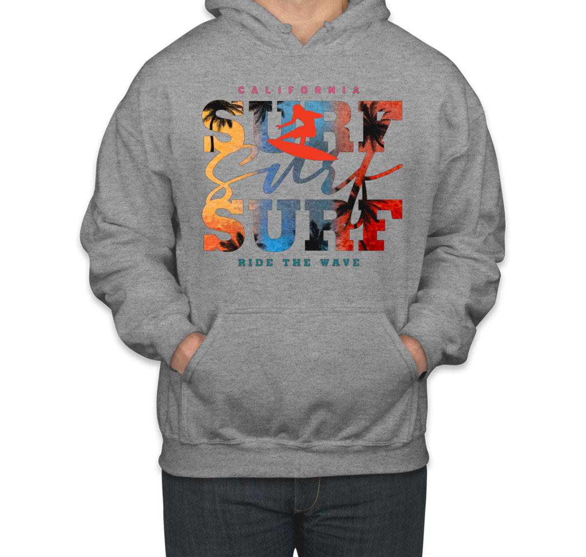 California Surf Ride The Wave Unisex Hoodie