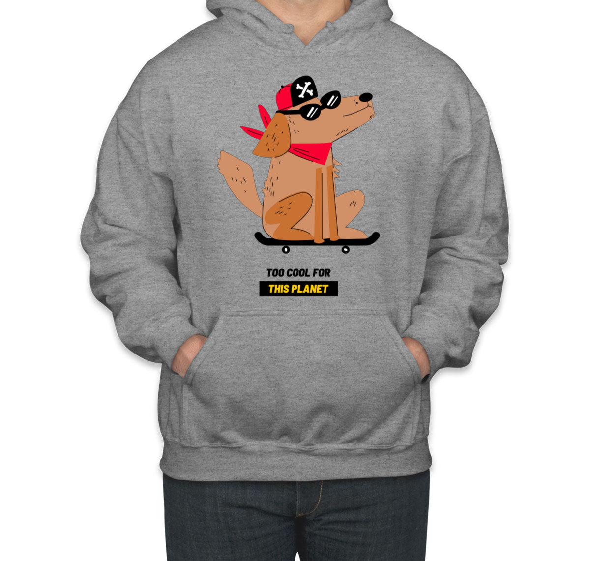 The Dog On A Skateboard Unisex Hoodie