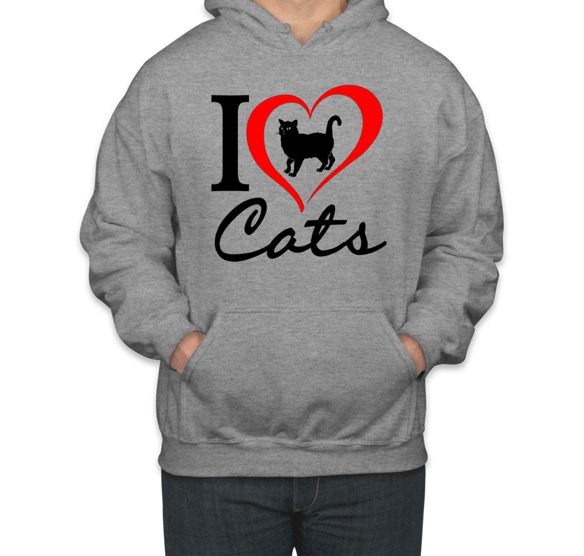 I Love Cats Unisex Hoodie