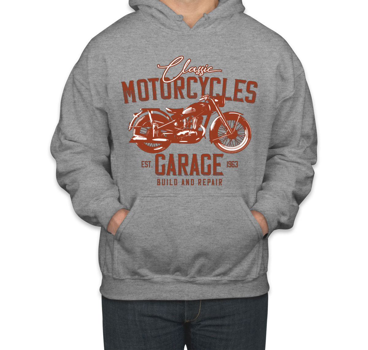 Classic Motorcycles Garage Unisex Hoodie