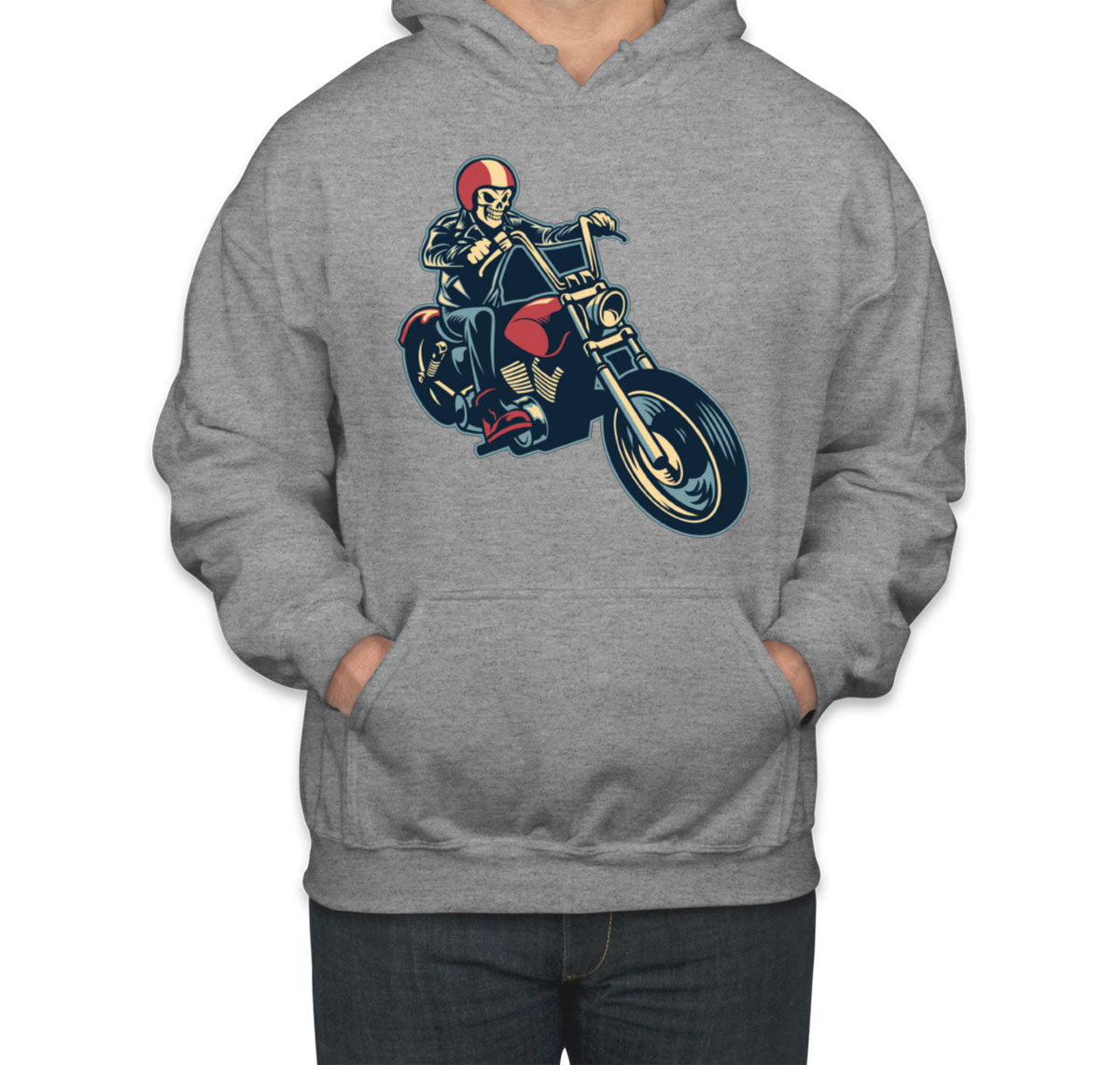 Skull Motorcycle Moto Skull Unisex Hoodie