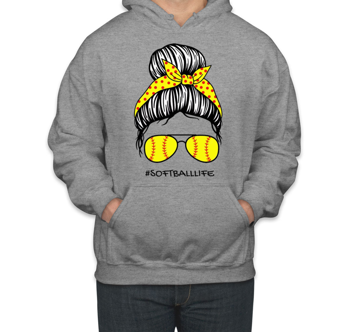 Softball Life Mom Unisex Hoodie