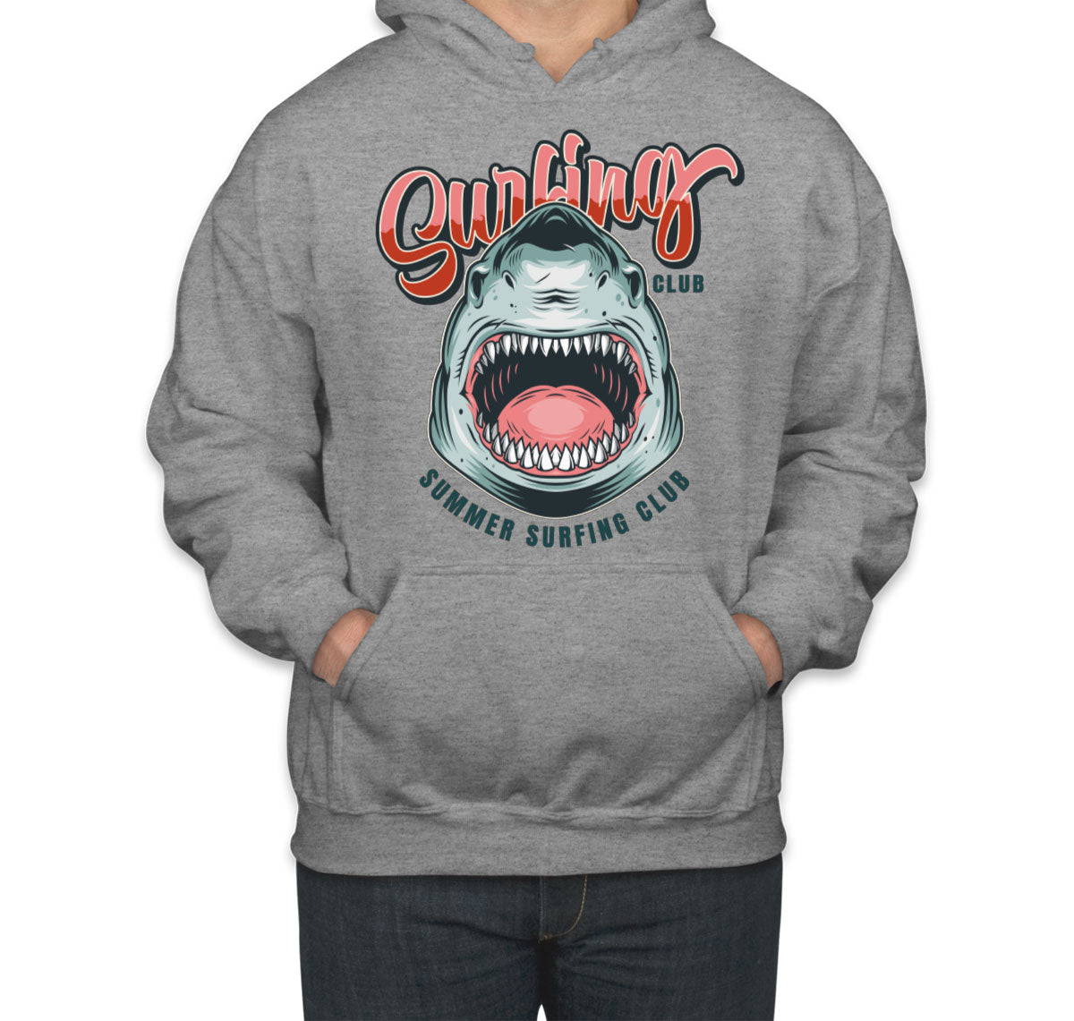 Surfing Club Shark Unisex Hoodie