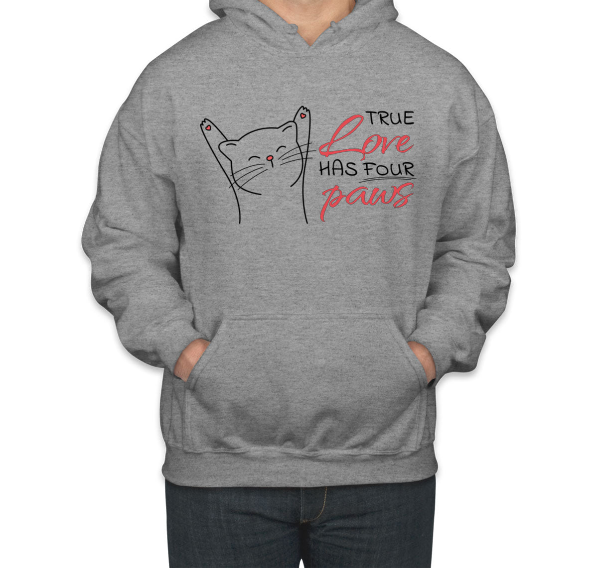 True Love Has Four Paws Unisex Hoodie