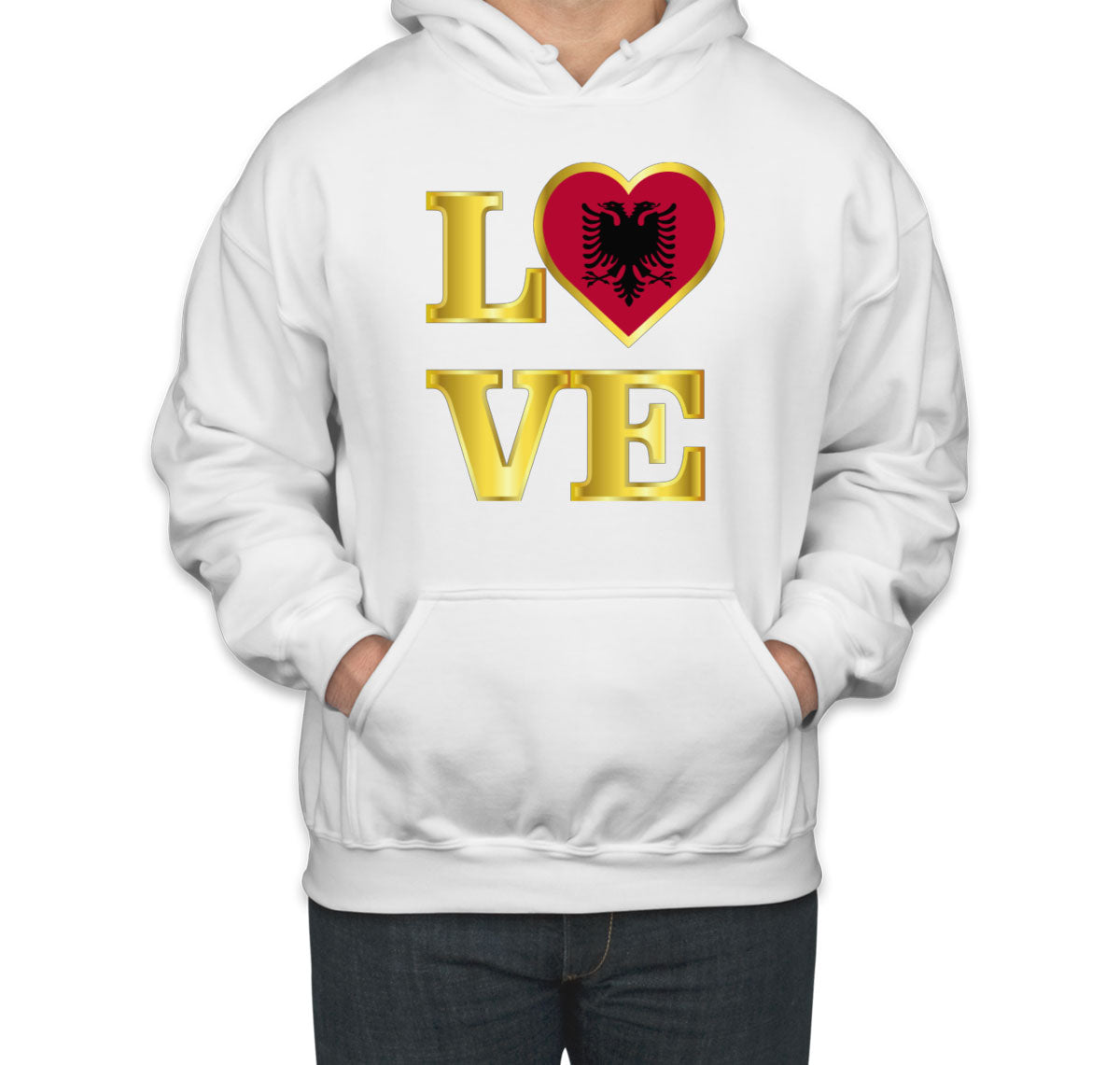 Albania Love Unisex Hoodie