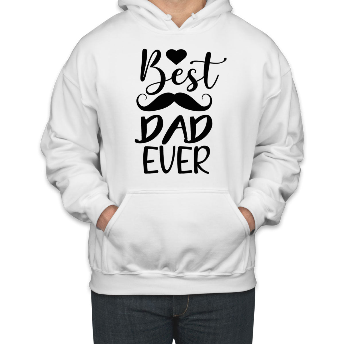 Best Dad Ever Mustache Unisex Hoodie