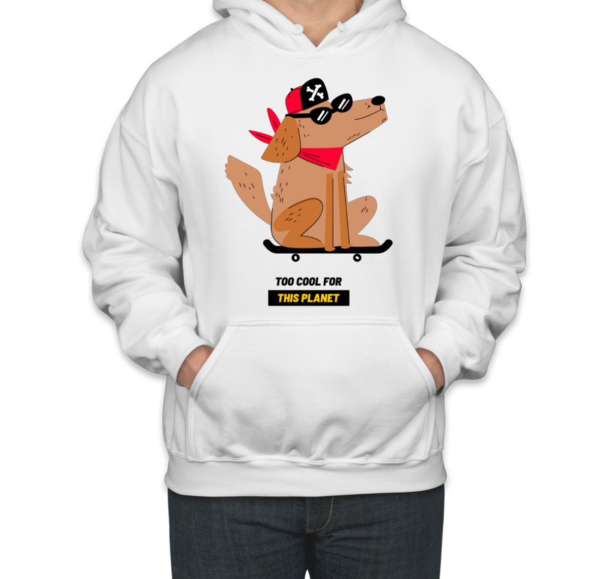 The Dog On A Skateboard Unisex Hoodie