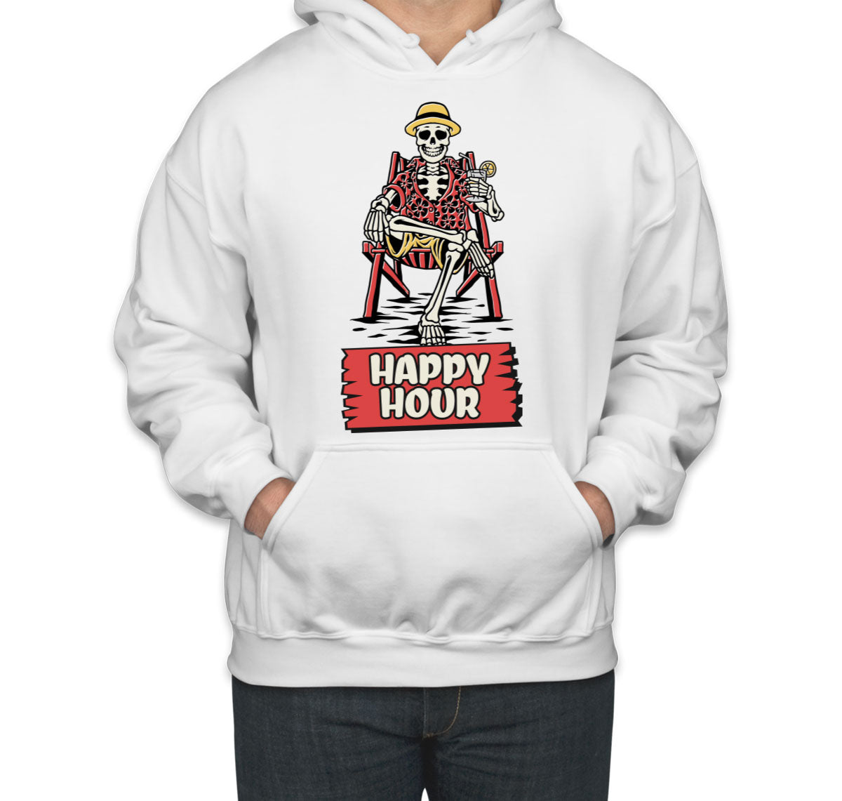 Drinking Skeleton Unisex Hoodie
