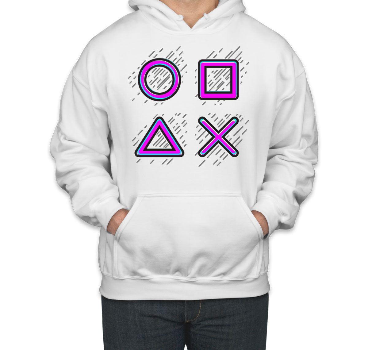 Game Controller Buttons Gaming Unisex Hoodie