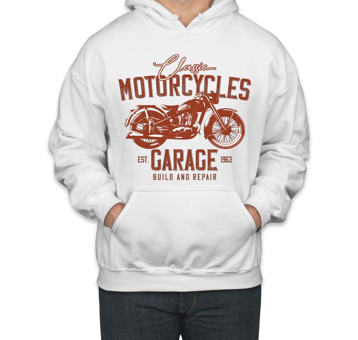 Classic Motorcycles Garage Unisex Hoodie