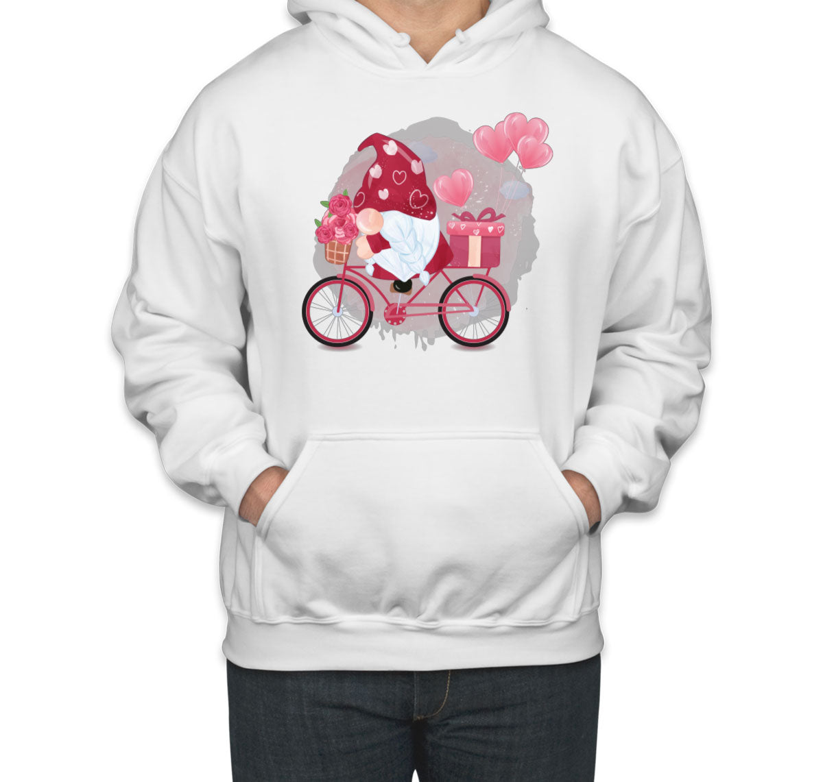 Romantic Gnome Valentine's Day Unisex Hoodie