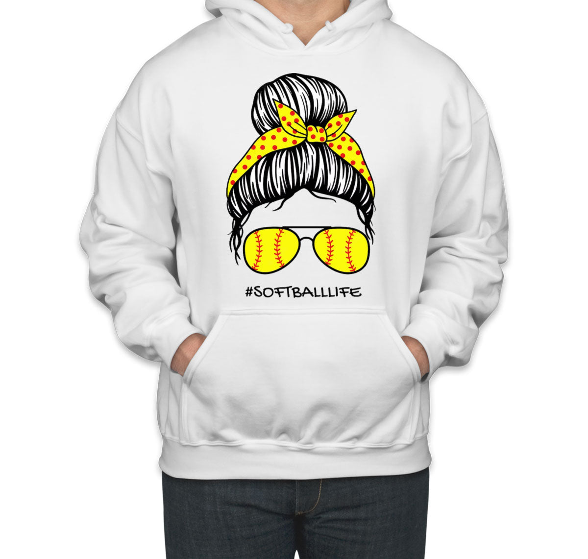 Softball Life Mom Unisex Hoodie