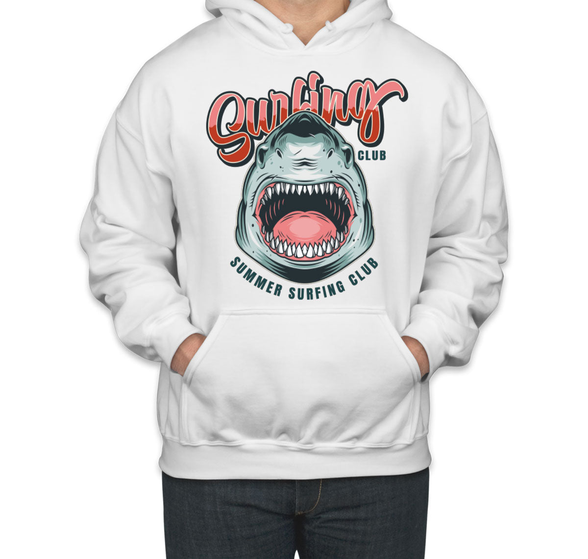 Surfing Club Shark Unisex Hoodie