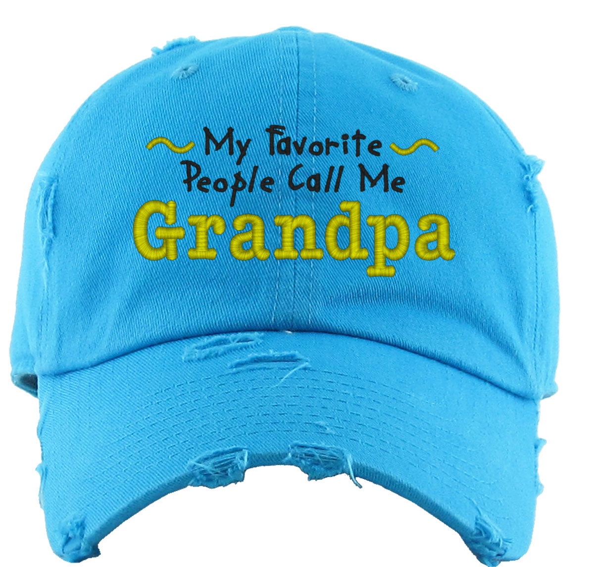 My Favorite People Call Me Grandpa Vintage Baseball Cap