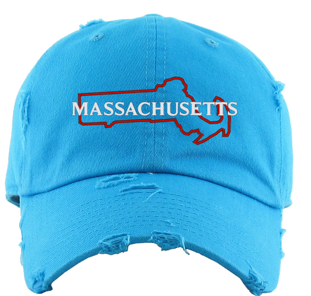Massachusetts Vintage Baseball Cap