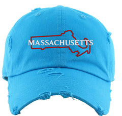 Massachusetts Vintage Baseball Cap