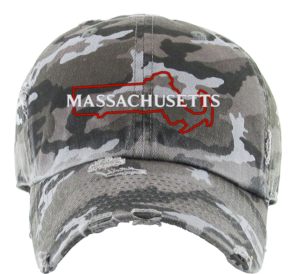 Massachusetts Vintage Baseball Cap