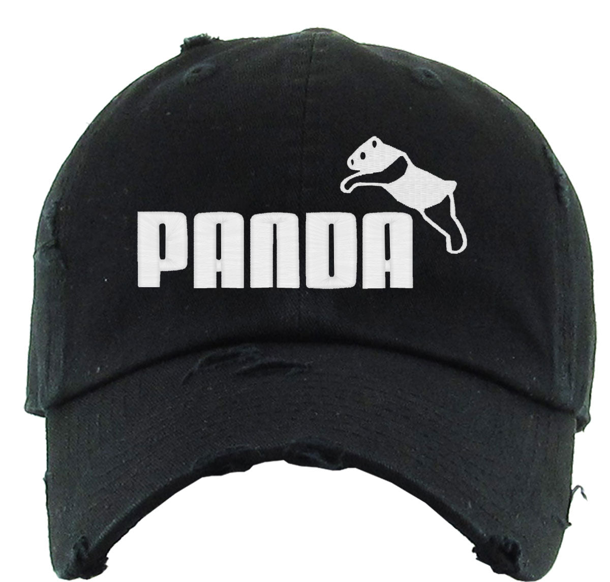 Panda Puma Funny Logo Vintage Baseball Cap