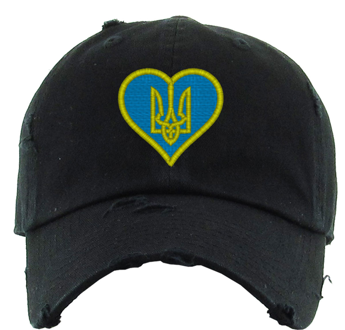 Ukrainian Heart Vintage Baseball Cap
