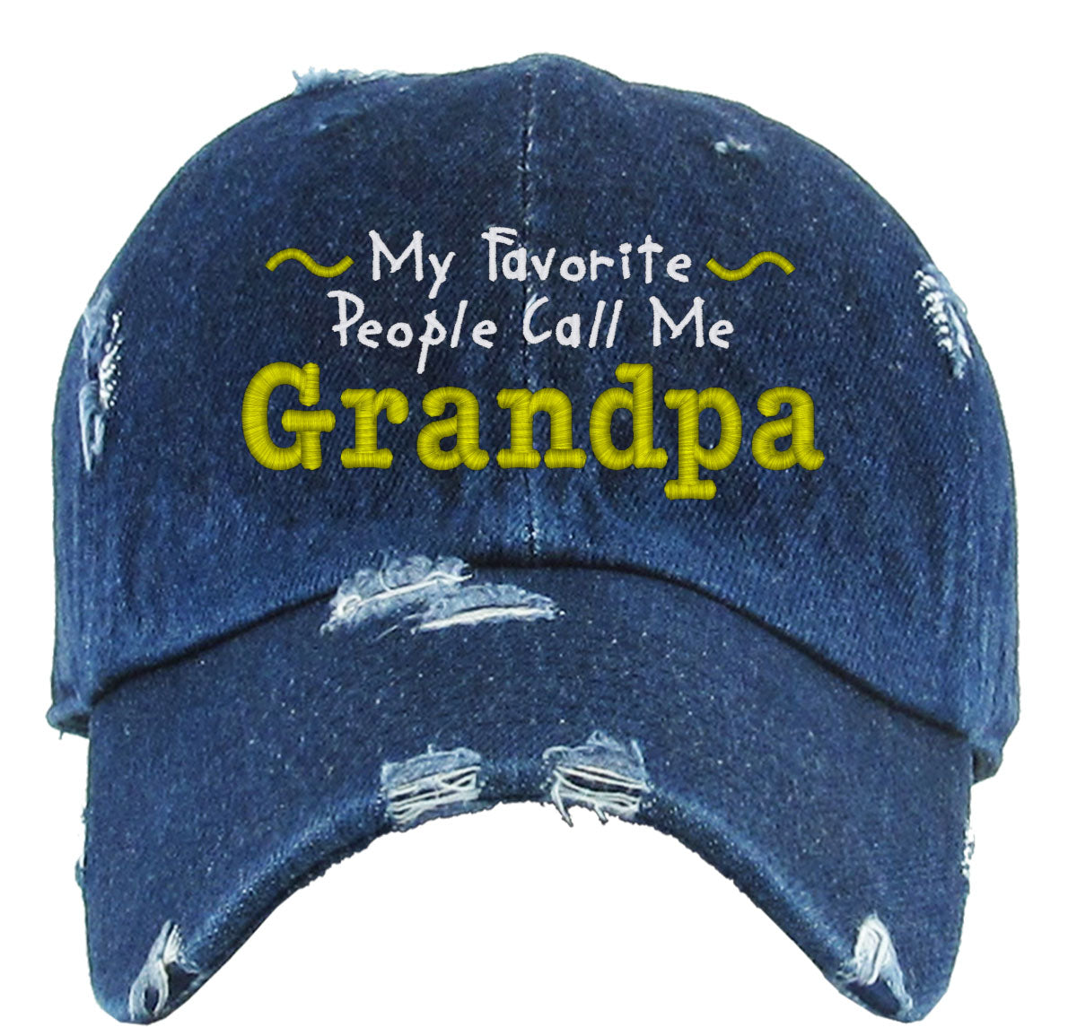 My Favorite People Call Me Grandpa Vintage Baseball Cap