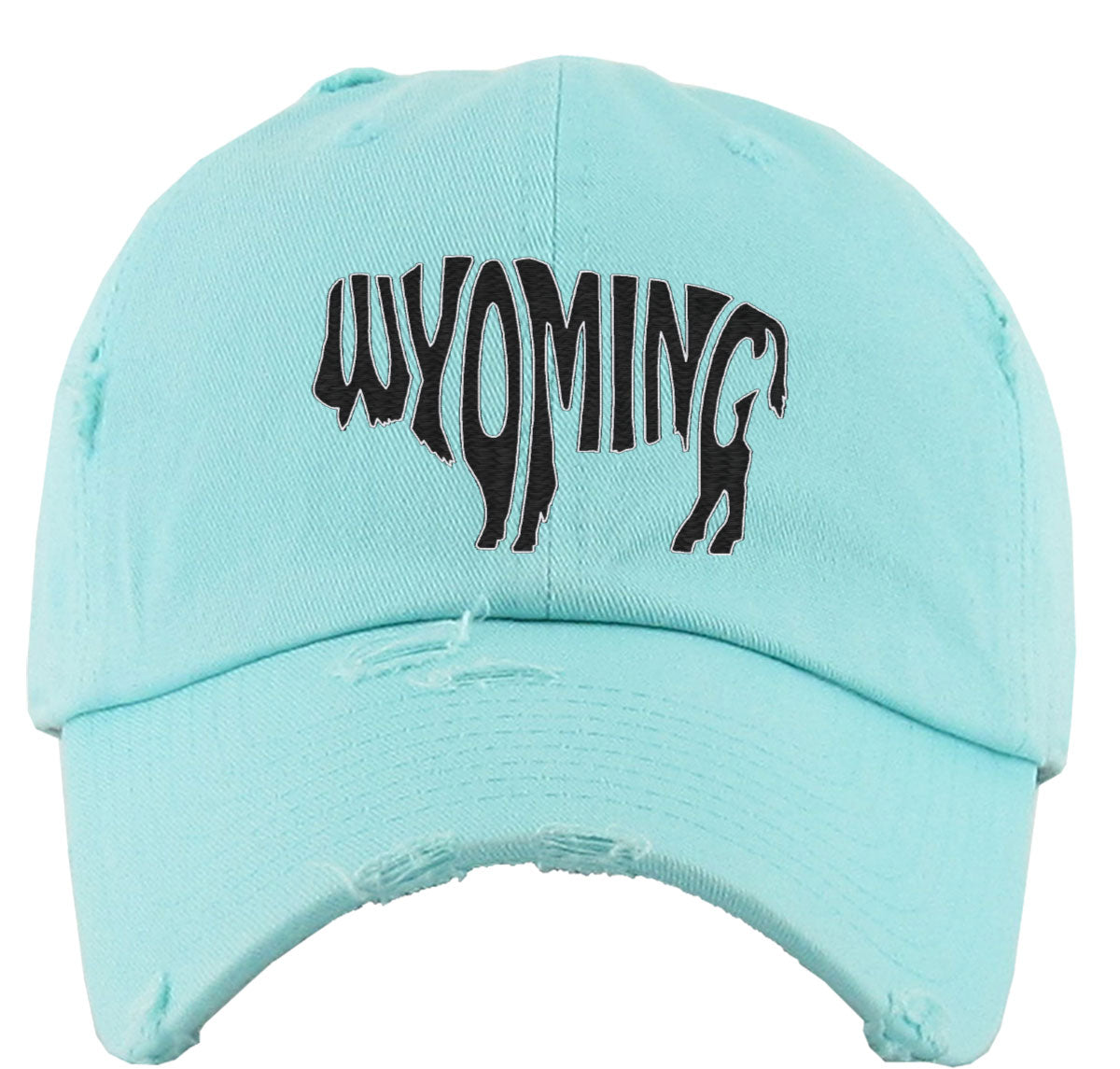 Wyoming Bison Buffalo Vintage Baseball Cap