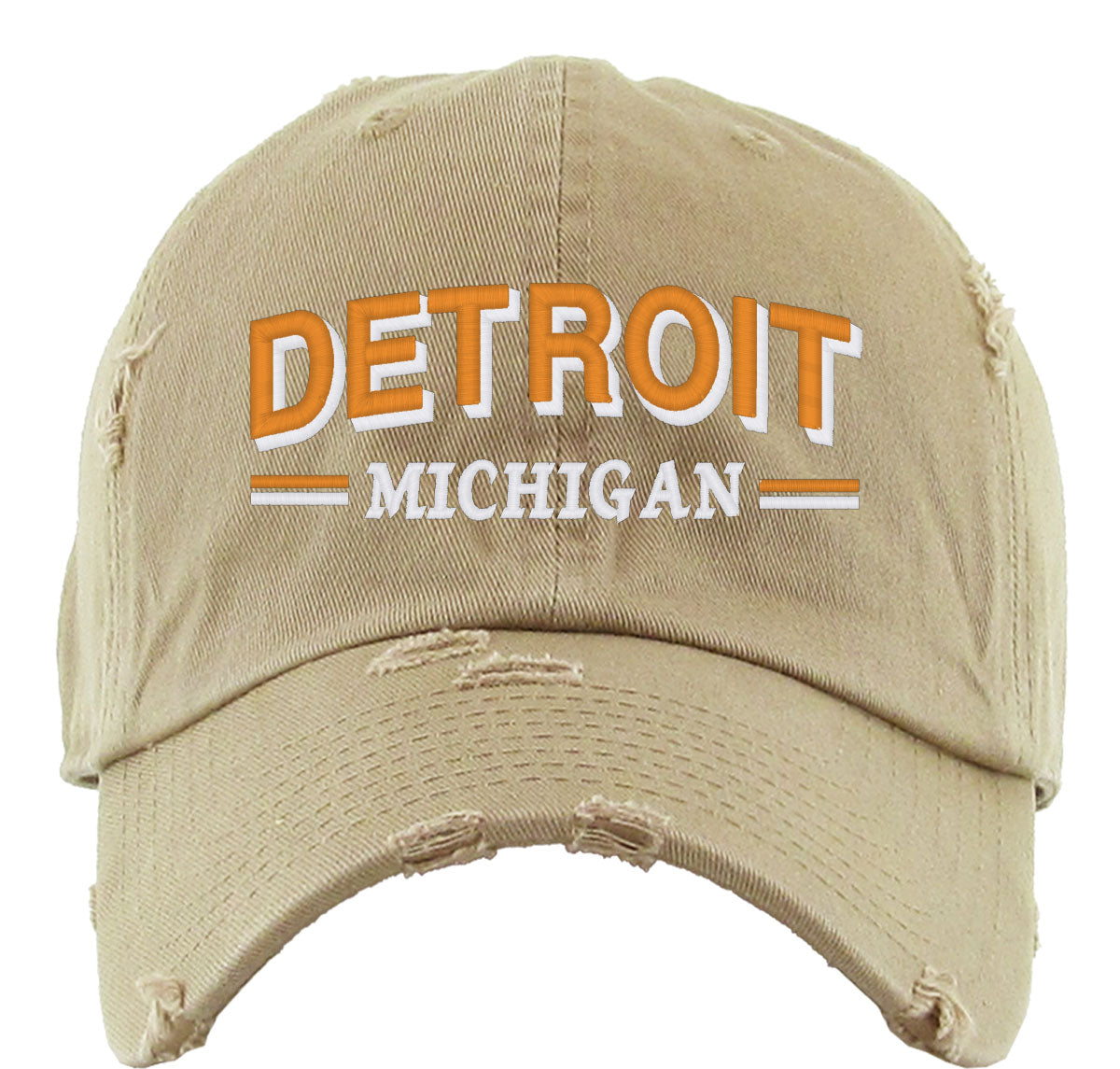 Detroit Michigan Vintage Baseball Cap