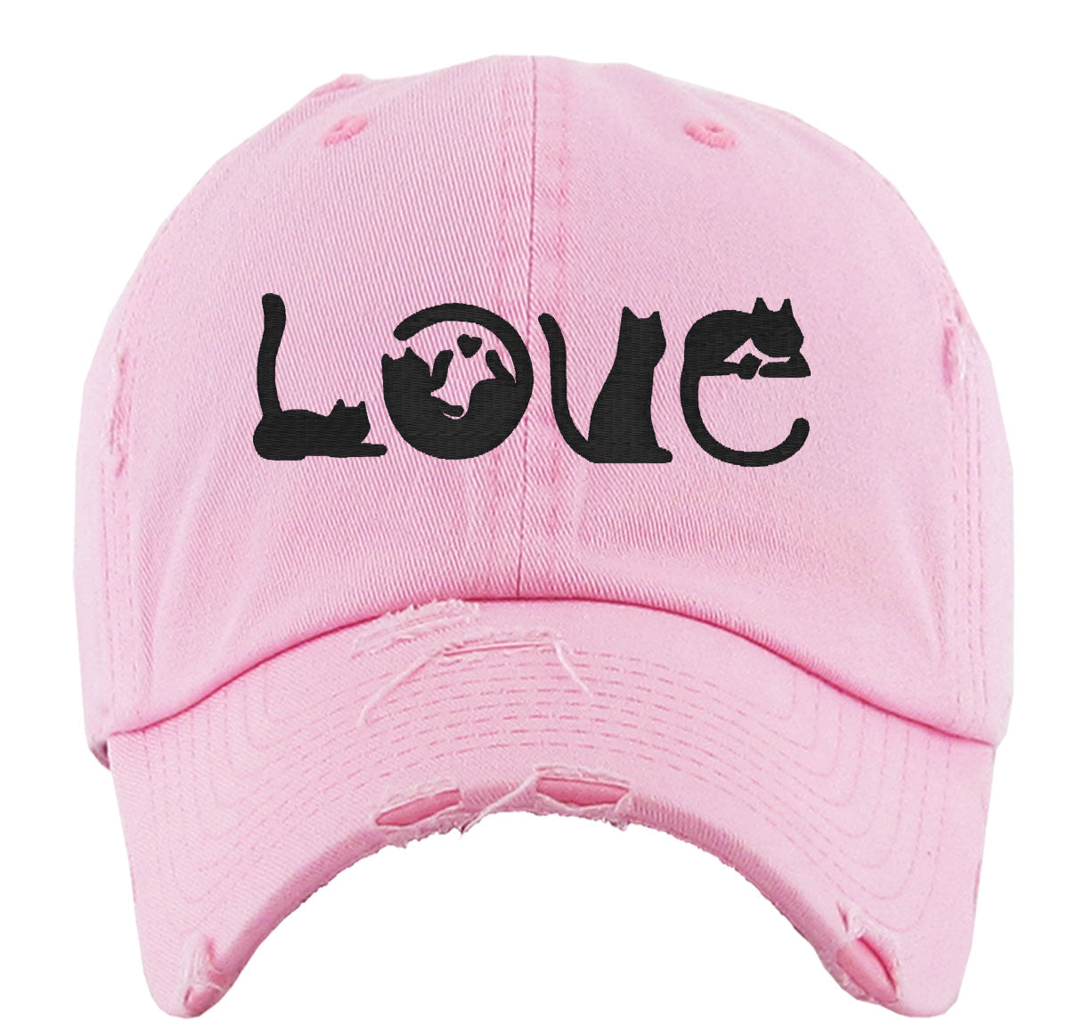 Cat Love Vintage Baseball Cap